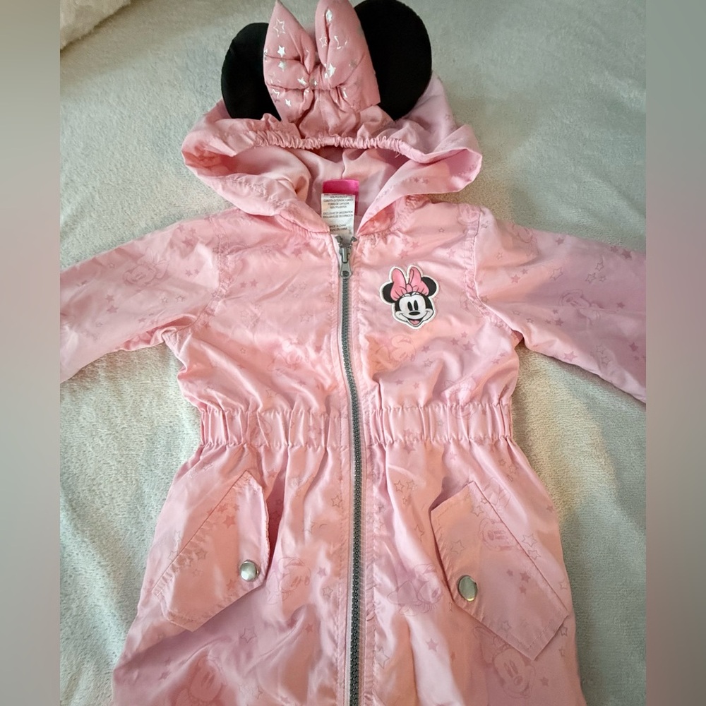 Disney Pink Minnie Mouse Hooded Jacket size 2T